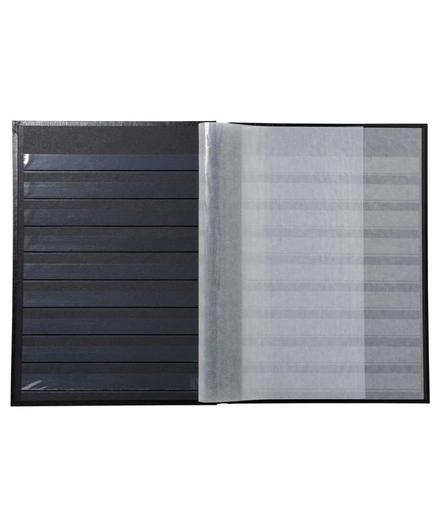 ALB.TIMB. 30,5X22,5 Simili cuir Noir 48p
