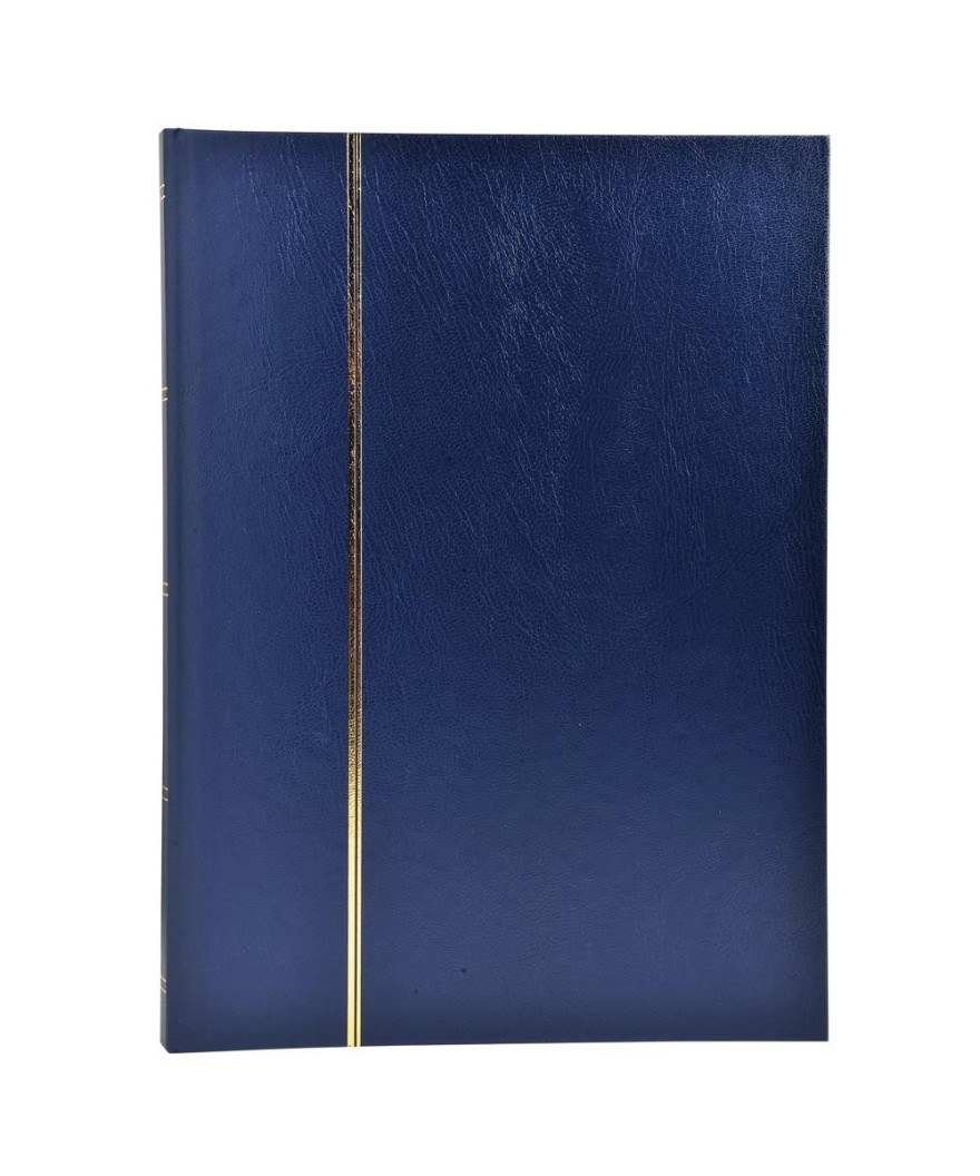 ALB.TIMB. 30,5X22,5 Simili cuir Bleu 48p