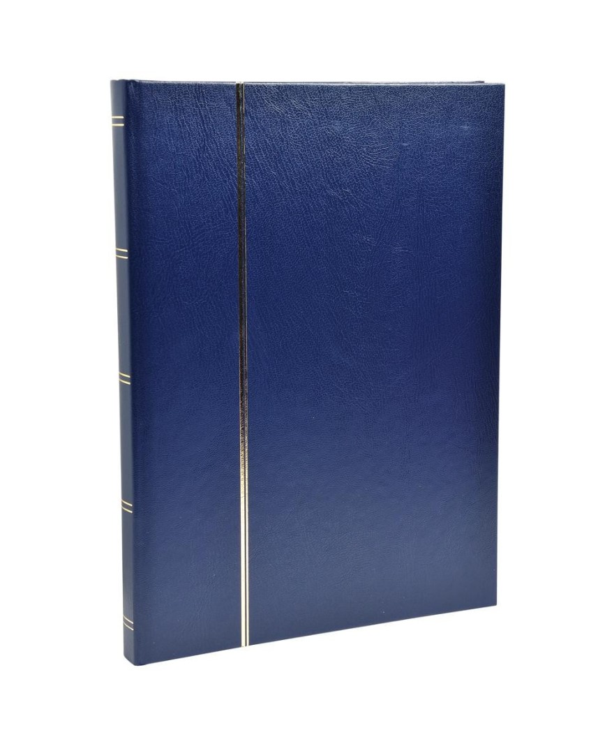 ALB.TIMB. 30,5X22,5 Simili cuir Bleu 48p