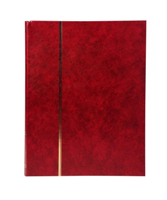 ALB.TIMB.22,5X30,5 Simili cuir rouge 64p