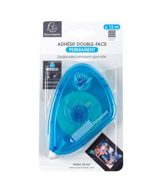 Dérouleur adhésif permanent d-face 13m