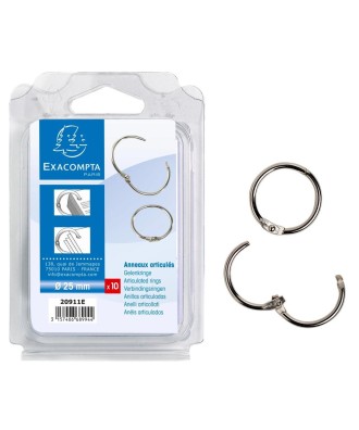 BLISTER DE 10 ANNEAUX ARTICULES D25