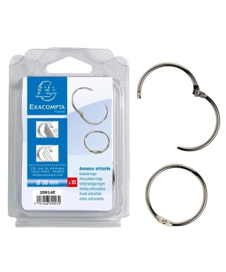BLISTER DE 10 ANNEAUX ARTICULES D38