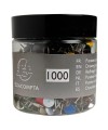 Boîte 1000 punaises laiton 9.5mm Ass.