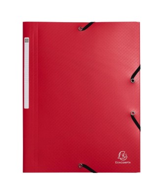 Chem.3RAB.+élast. Opak recyc.PP A4 Rouge