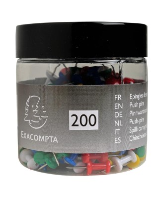 Boîte 200 Push-Pins 10mm Ass.