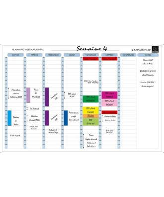 PLANNING MAGNET. HEBDO. FRANCAIS