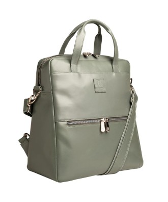 Sac à dos ordi. Exactive Cuir gris étain