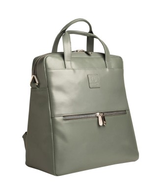 Sac à dos ordi. Exactive Cuir gris étain