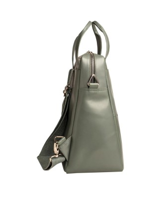 Sac à dos ordi. Exactive Cuir gris étain