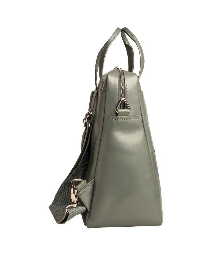 Sac à dos ordi. Exactive Cuir gris étain