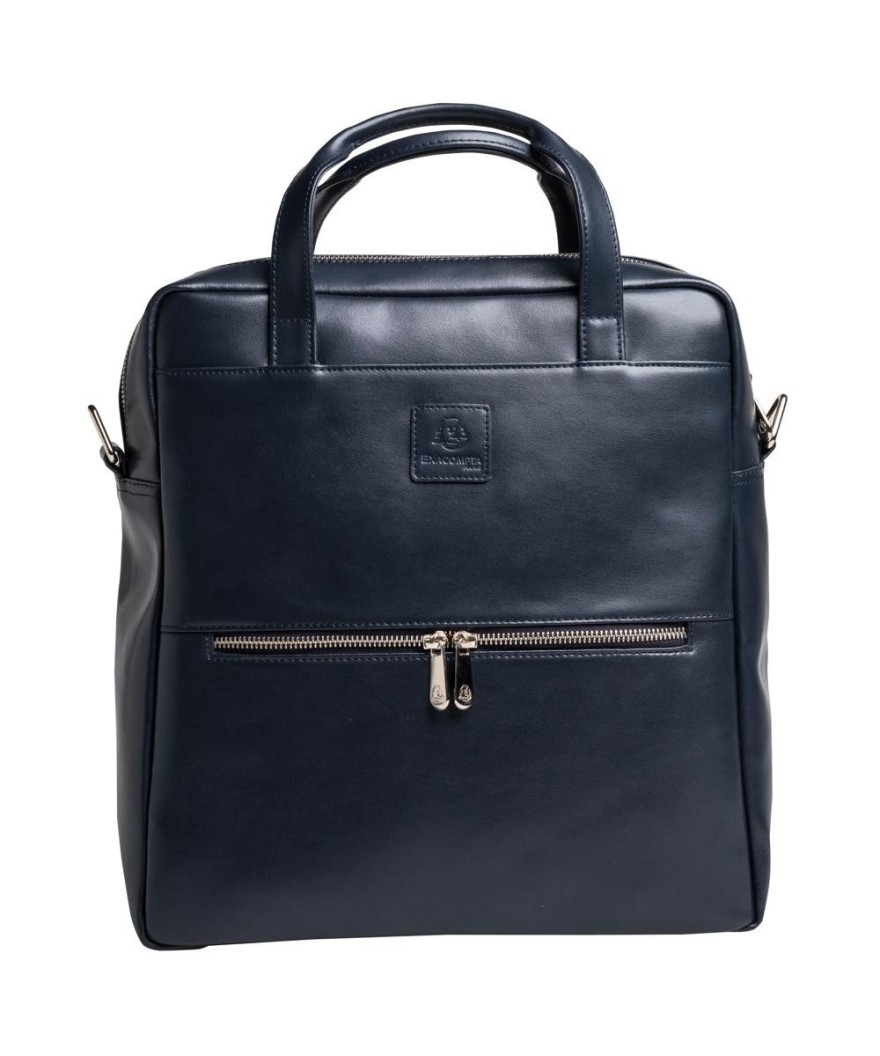 Sac à dos ordin. Exactive Cuir marine