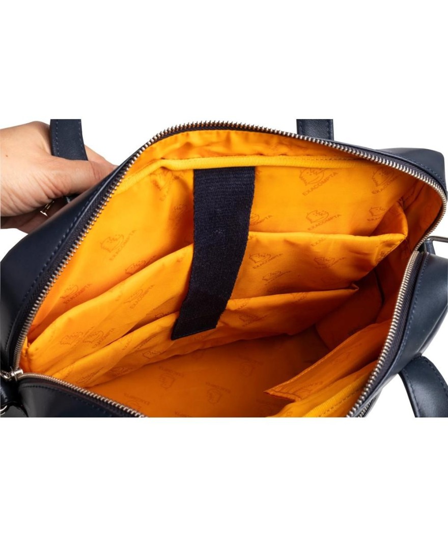 Sac à dos ordin. Exactive Cuir marine