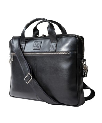 Sacoche ordinateur Exactive Cuir noir