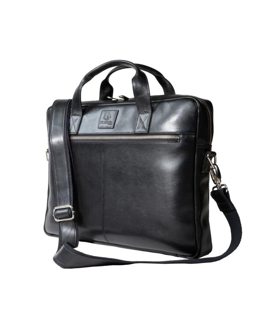 Sacoche ordinateur Exactive Cuir noir