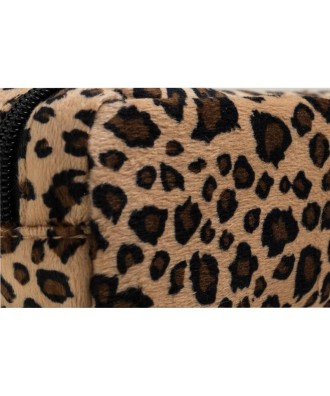 Trousse rectangle fourrure LEOPARD