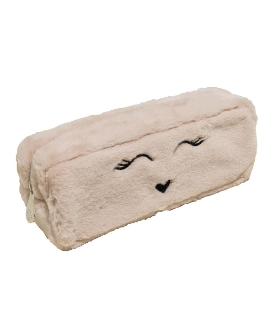 Trousse rectangle Fourrure 3 coul. Ass