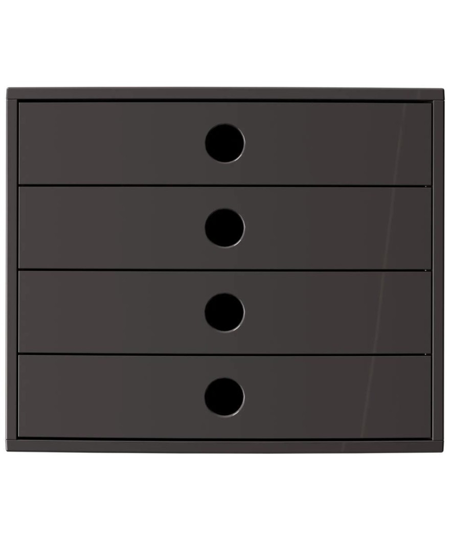 FILIBOX 4 tiroirs A4+ noir