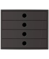 FILIBOX 4 tiroirs A4+ noir