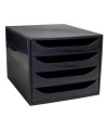 ECOBOX Caisson 4 tiroirs ECOBlack noir