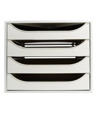 ECOBOX Caisson 4 tiroirs Office gris