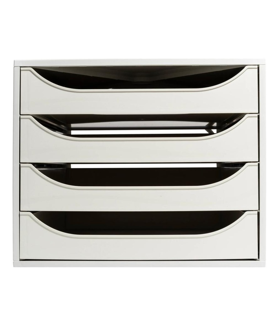 ECOBOX Caisson 4 tiroirs Office gris