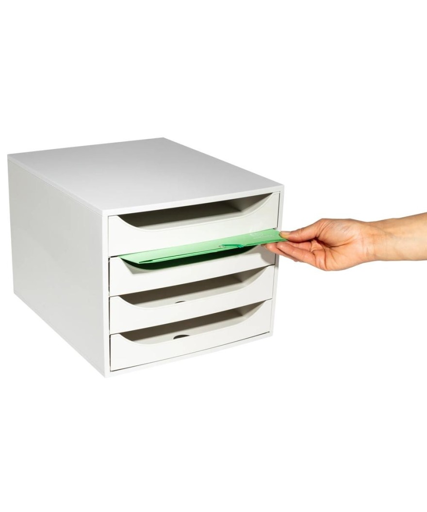 ECOBOX Caisson 4 tiroirs Office gris