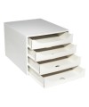 ECOBOX Caisson 4 tiroirs Office gris