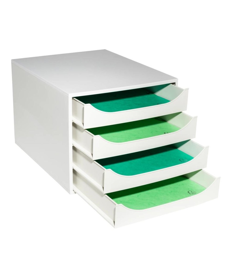 ECOBOX Caisson 4 tiroirs Office gris