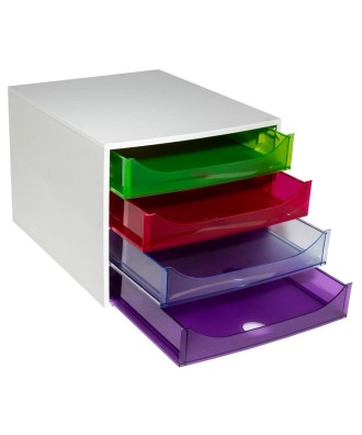ECOBOX 4 tir. Linicolor gris/arlequin tr