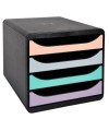 BIG-BOX Aquarel noir/pastel glossy