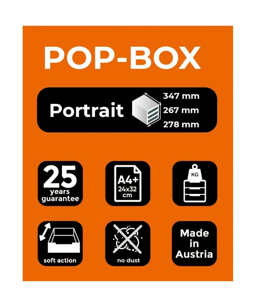 Pop-Box Black Office noir/arlequin