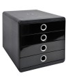 POP-BOX Metallic noir/argent