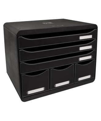 STORE-BOX MAXI 6 tiroirs ECOBlack noir