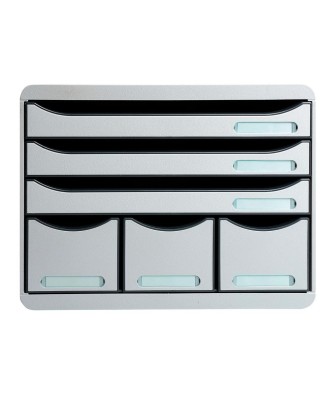 STORE-BOX MAXI 6 tiroirs gris lumière