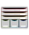 STORE-BOX MAXI 6 tiroir blanc/arlequin/b
