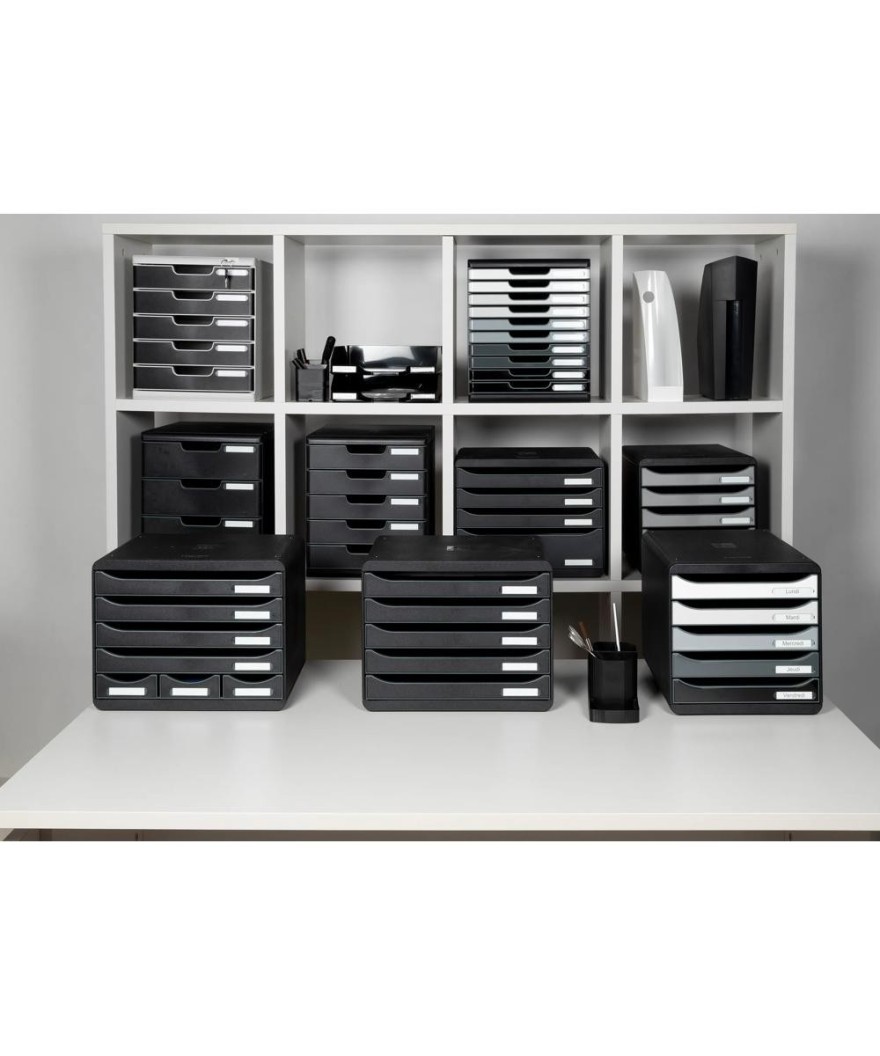 STORE-BOX MINI 7 tiroirs ECOBlack noir