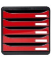 BIG-BOX PLUS noir/rouge carmin glossy