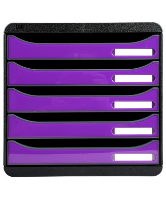 BIG-BOX PLUS Iderama noir/violet glossy