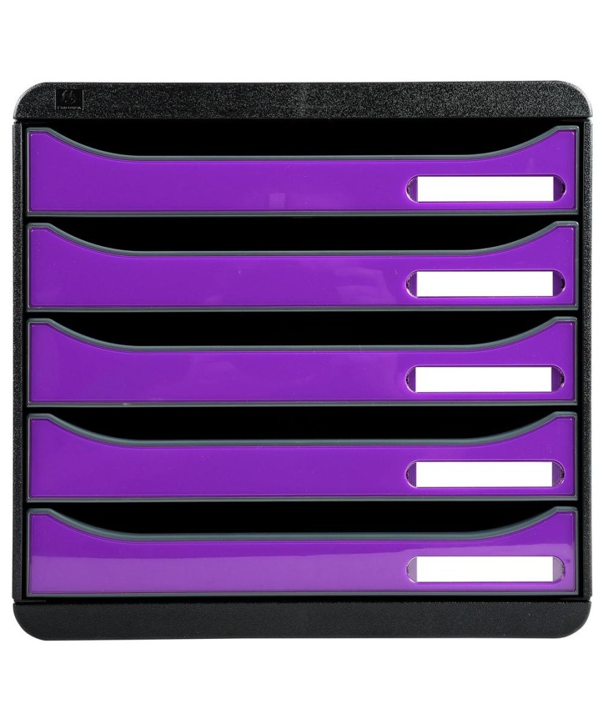 BIG-BOX PLUS Iderama noir/violet glossy