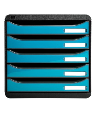 BIG-BOX PLUS noir/bleu turquoise glossy