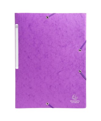 CHEMISE 3 RABATS  SCOTTEN  7/10°violet