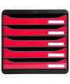 BIG-BOX PLUS Iderama noir/framboise glos