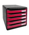 BIG-BOX PLUS Iderama noir/framboise glos