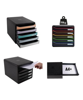 BIG-BOX PLUS Iderama noir/framboise glos