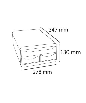 SMALL-BOX MINI 3 tiroir Idearam arlequin