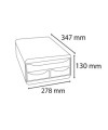 SMALL-BOX MINI 3 tiroir Idearam arlequin