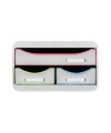 SMALL-BOX MINI 3 tiroirs blanc/arlequin/