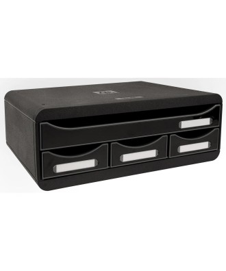 TOOLBOX MINI 4 tiroirs noir/noir glossy