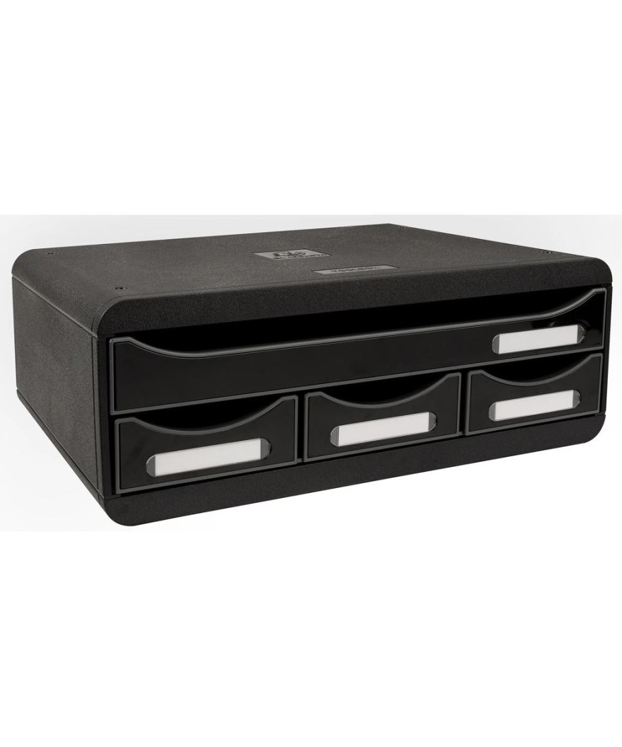 TOOLBOX MINI 4 tiroirs noir/noir glossy